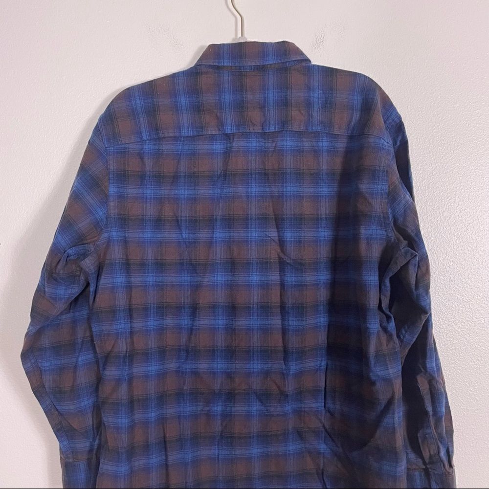 Pendleton Blue & Brown Wool Plaid Button Down Shi… - image 5